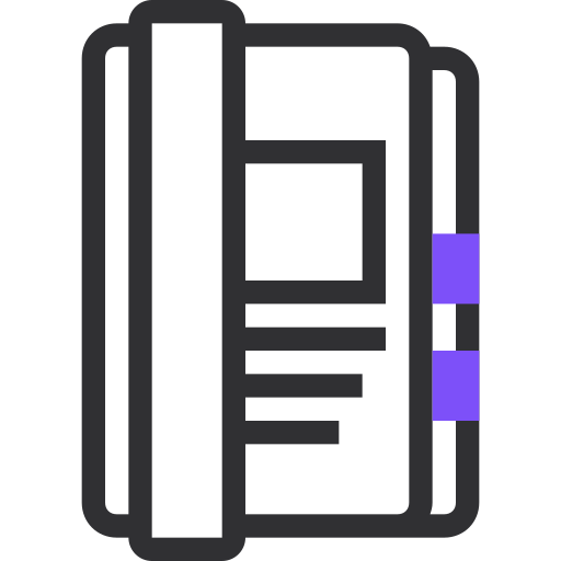 Note, notebook, phone, phone book, telephone directory, write icon